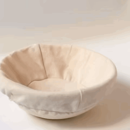 Banetón para pan de ratán natural