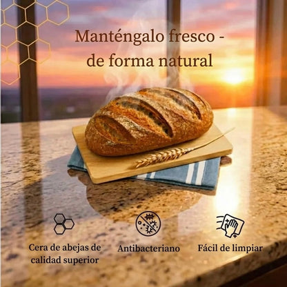 Bolsas para pan premium de 100 % algodón y cera de abeja