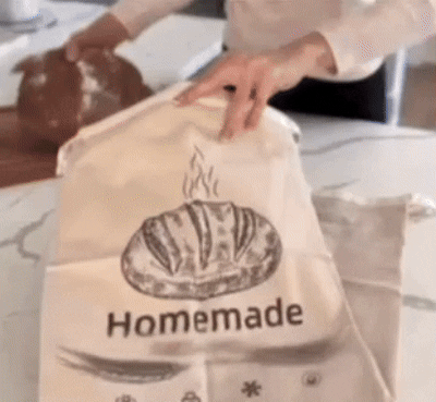 Bolsas para pan premium de 100 % algodón y cera de abeja